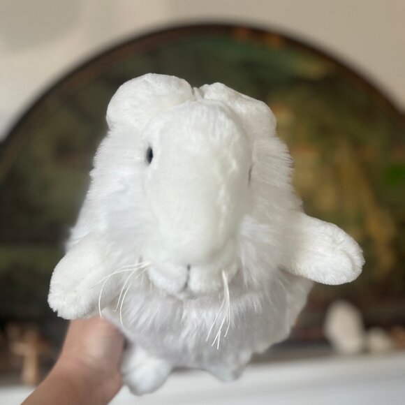 Vintage Large Fluffy Long Hair Snow Rabbit Plush - Picture 2 of 13